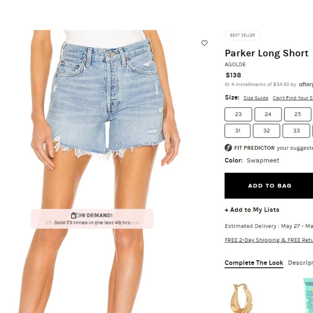 Agolde Parker Long Short